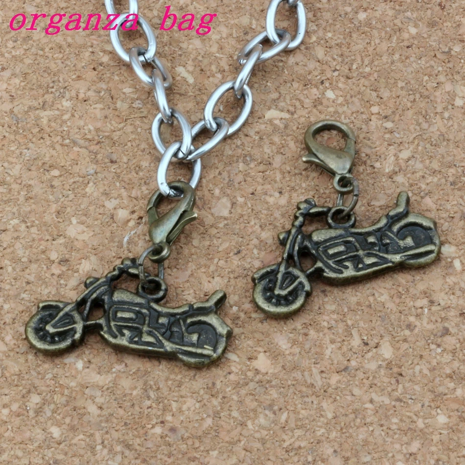 100 шт. антикварных бронзовых морских звезд мотоцикла Подвески Кулон из бисера с