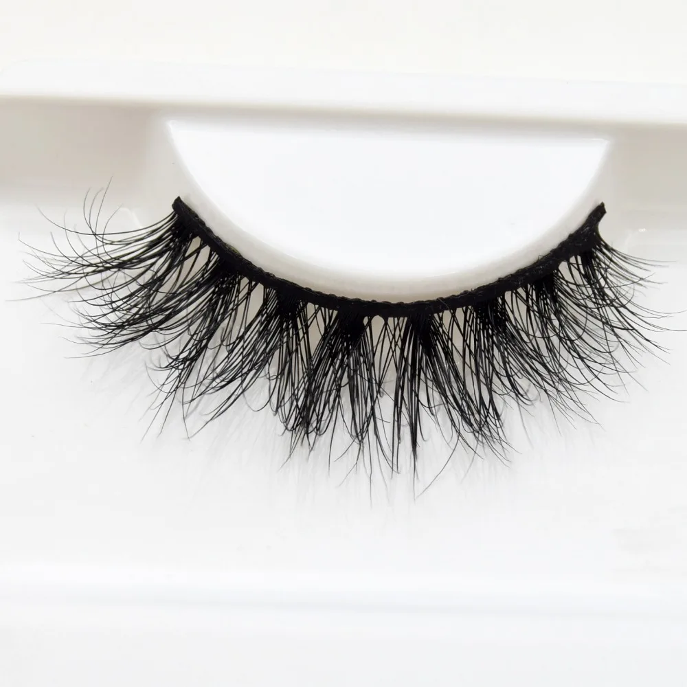 Натуральные легкие 3D норковые ресницы крест на натуральный Flutter Effect накладные