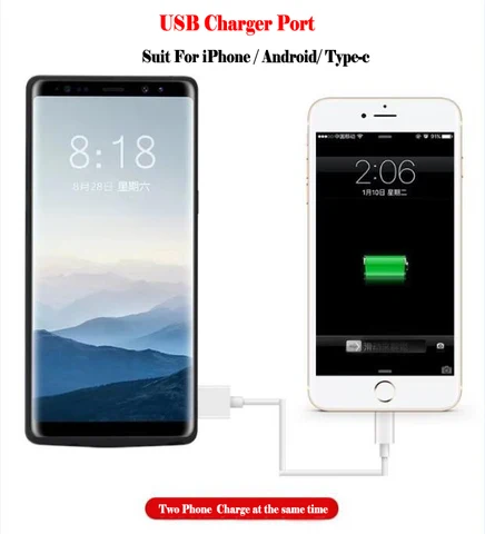 Противоударный чехол-аккумулятор 6500 мАч для Samsung Galaxy Note 8, чехол для Samsung Galaxy Note 9, 5000 мАч, чехол с USB-зарядным устройством