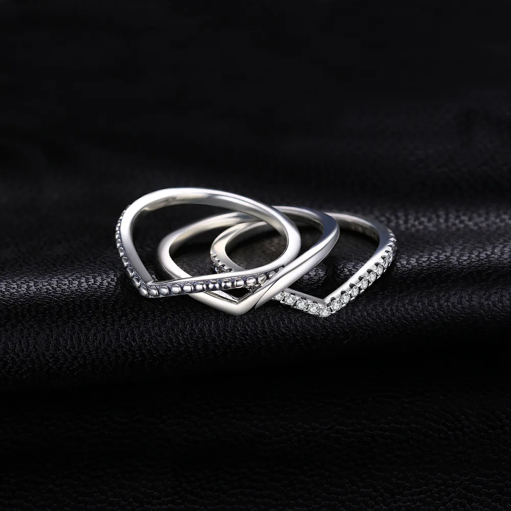 Jewelrypalace кольца из стерлингового серебра 925 кубического циркония кольцо наборы