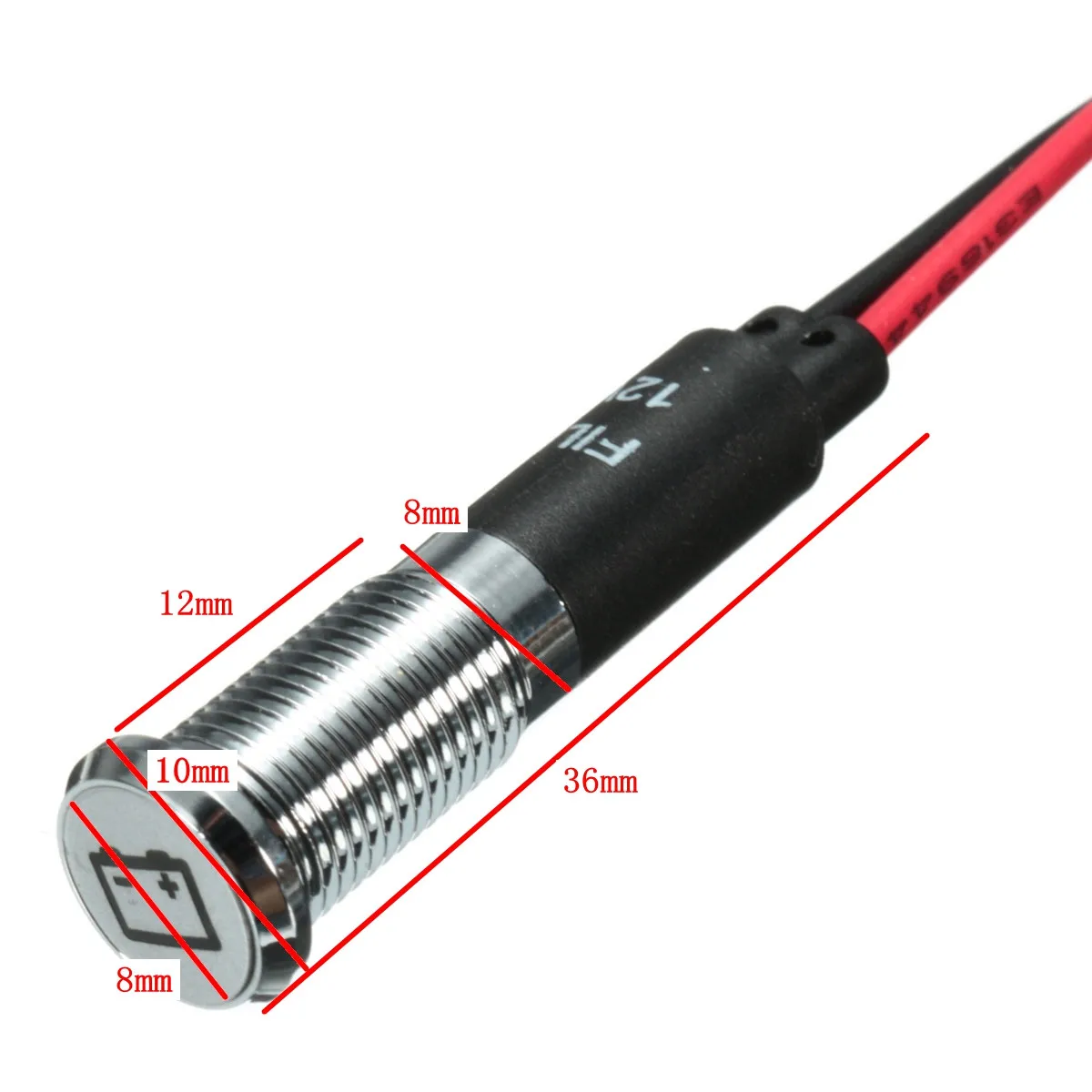 Новые 8 мм 12V светодиодный тире Панель индикатор Предупреждение светильник лампа автомобиля Ван лодка