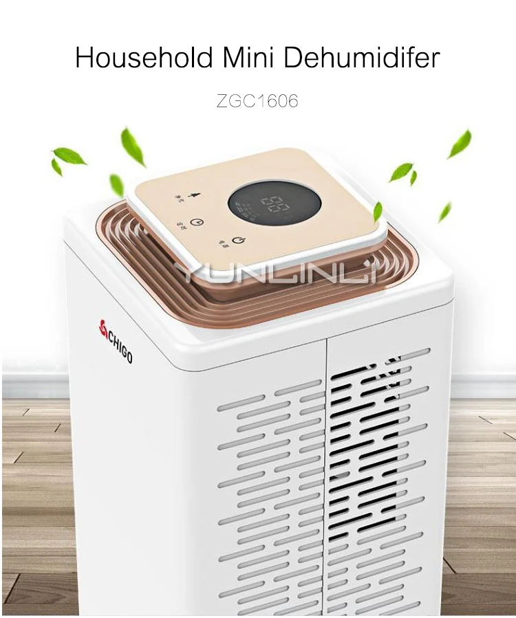 

Household Mini Dehumidifier 2.7L Small Size Dehumidification Machine Intelligent Dehumidifier ZGC1606