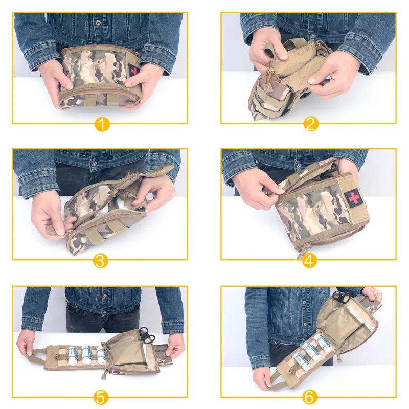 Сумки на открытом воздухе Тактические Molle EDC Охотничий пояс Сумка для выживания снаряжение сумка аптечка сумка Медицинский Набор сумка аварийный