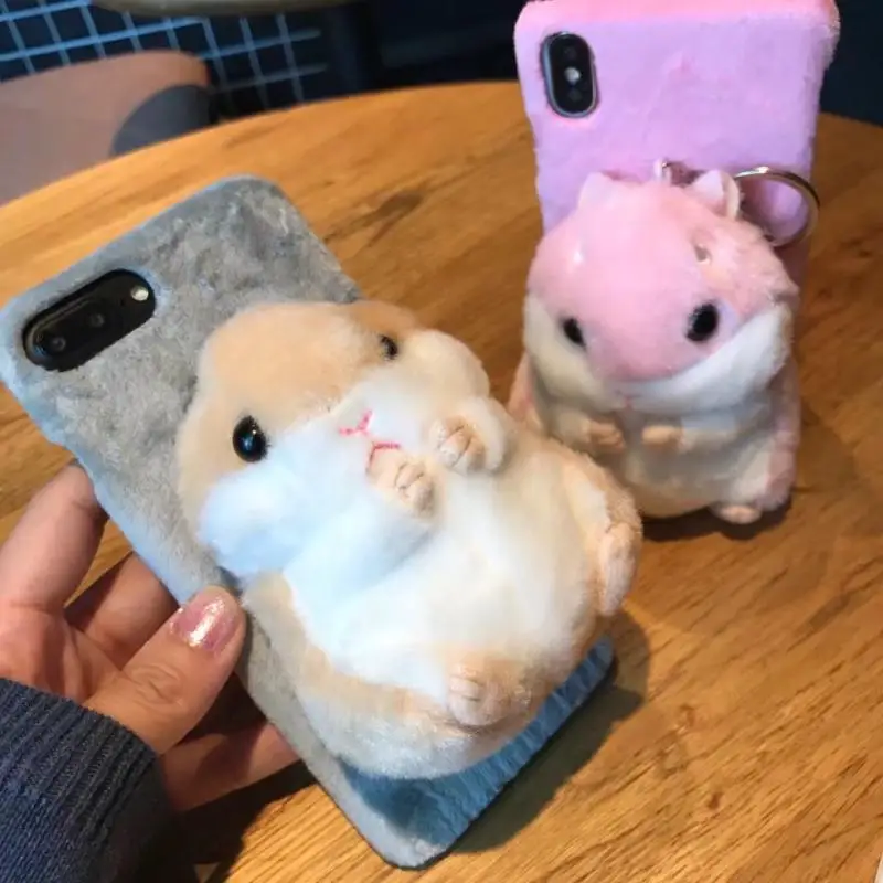 Чехол с мехом хомяка для Huawei Nova 5i 5 pro 4 3i 3e милый теплый пушистый чехол телефона 2S