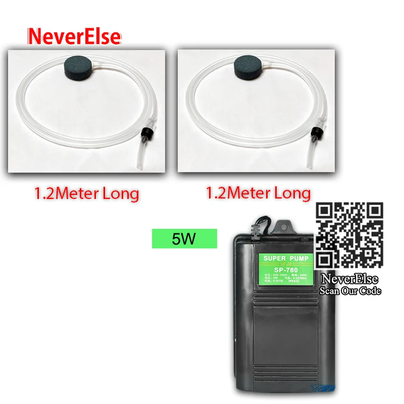 5W Double Solution1 2,5 Вт/5 Вт воздушный насос+ аксессуары для аквариума для увеличения воздуха/кислорода подвесной насос воздушный компрессор воздушный шланг пузырьковый камень - Цвет: 5W Double Solution1