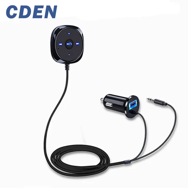 Автомобильный комплект Bluetooth, модулятор, fm-передатчик с USB зарядным устройством, MP3-плеер, поддержка USB SD карты, 3,5 мм, Aux - Название цвета: Черный