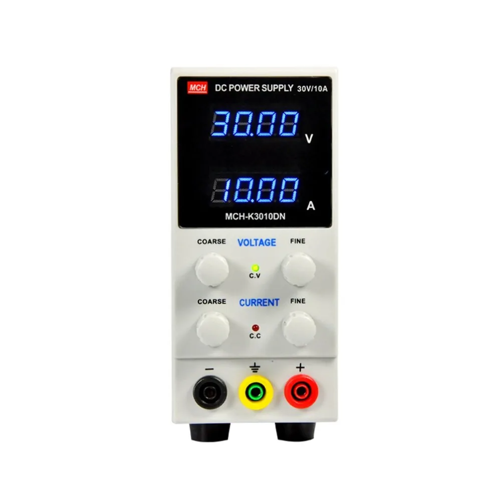 30В/10А цифровой мини DC источник питания ЕС вилка ток вольт дисплей регулируемая