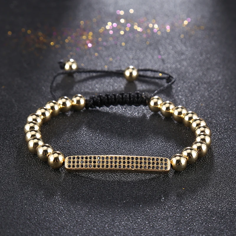 Новое поступление плетеные браслеты на запястье инкрустированные Фианитами