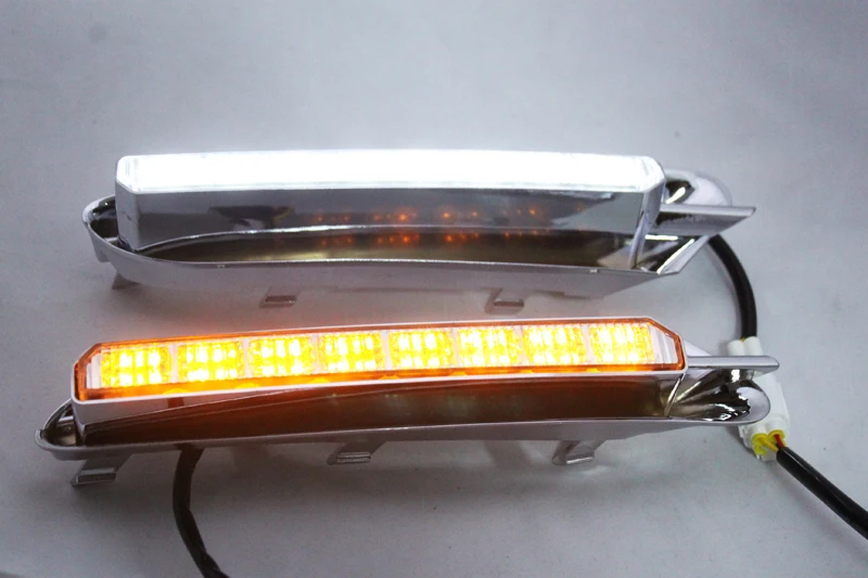 

2Pcs/Set SUNKIA Waterproof LED Daytime Running Light DRL For Buick Encore 2012-2014 With Turning Signal Lights