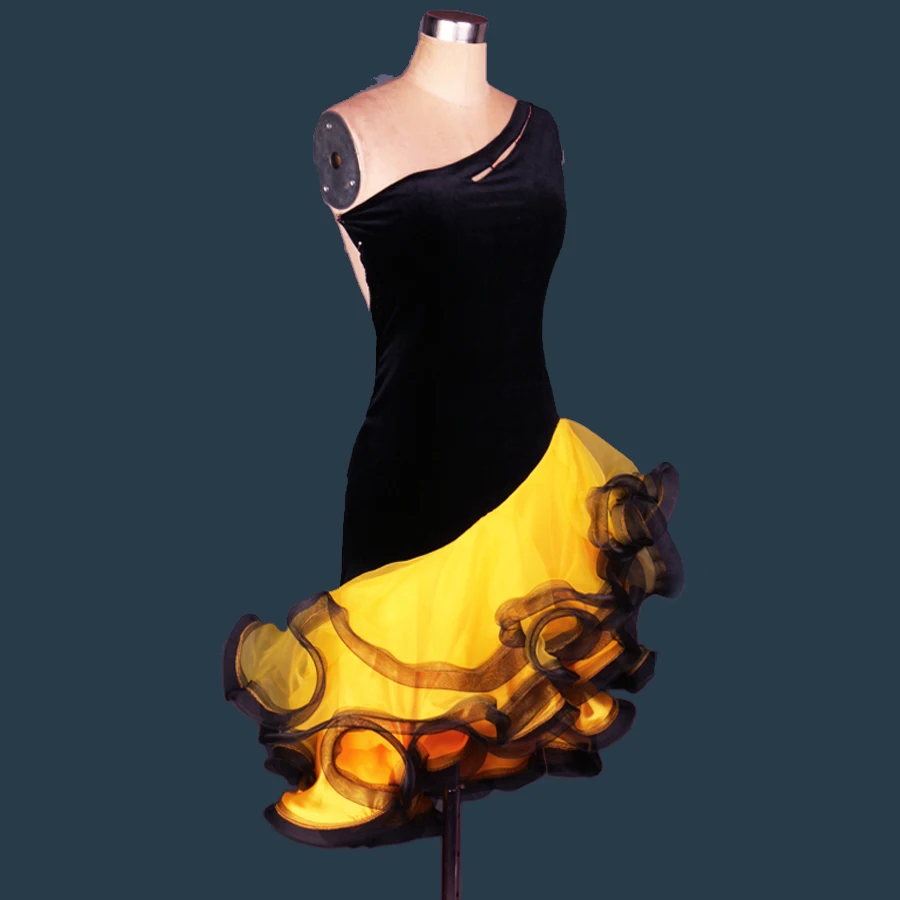 Платье для латиноамериканских танцев взрослых и детей женщин девушек ча румбы