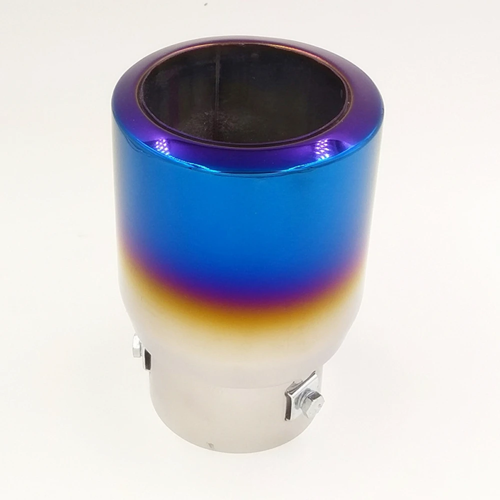 Универсальный автомобильный глушитель выхлопных газов Autonly 76 мм синяя