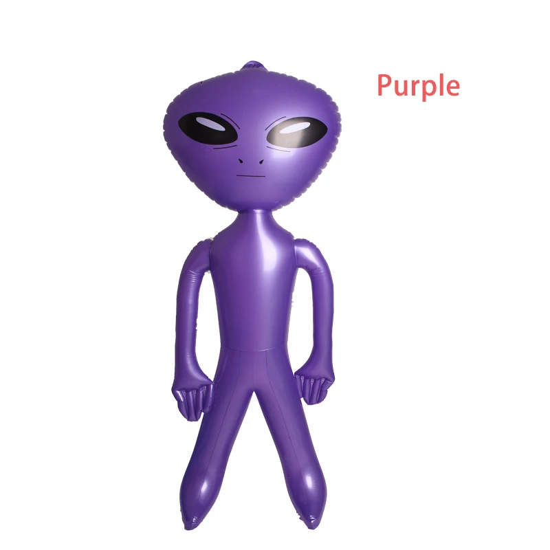 Надувные игрушки гигантский инопланетянин зеленый/синий/фиолетовый надувные