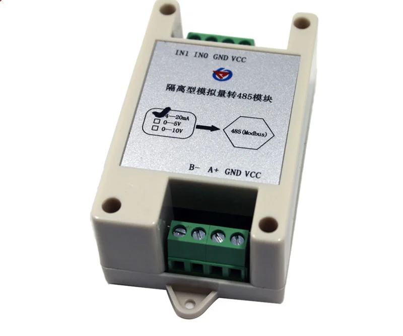 

seclusion type analog quantity to 485 module Analog quantity input acquisition converter high precision 4-20ma modbus protocol