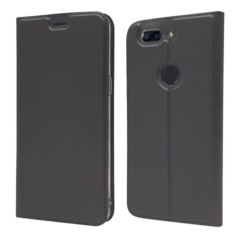 Чехол для Oneplus 5 T чехол из искусственной кожи с магнитным напряжением флип
