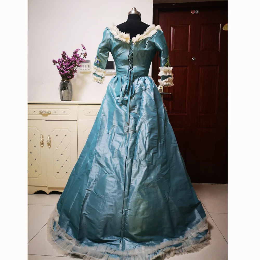 

2019 New purple elegant Halloween Cosplay dress Colonial Georgian Renaissance Gothic Historical dress D-273