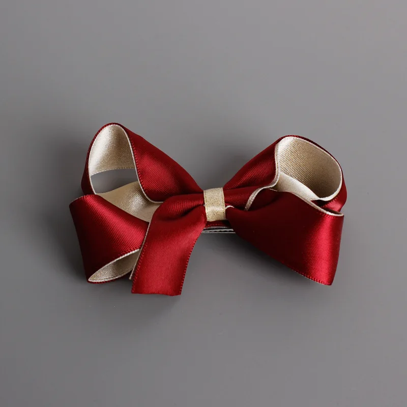 Контрастный стерео запутанный бант Детские аксессуары и клипсы для волос