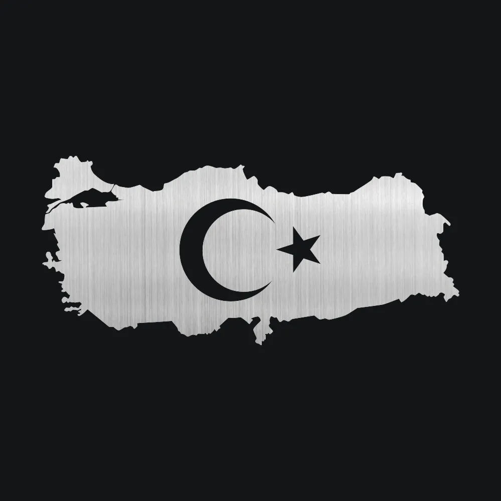 3D наклейки карта Турции флаг страны автомобильные 18 2*8 3 см оформление