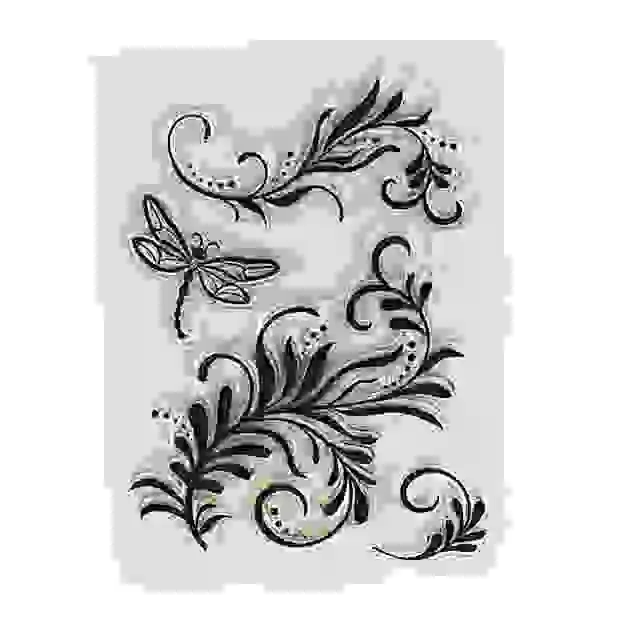 Резиновый большого размера марки с цветами растениями сердечком бабочкой дизайн