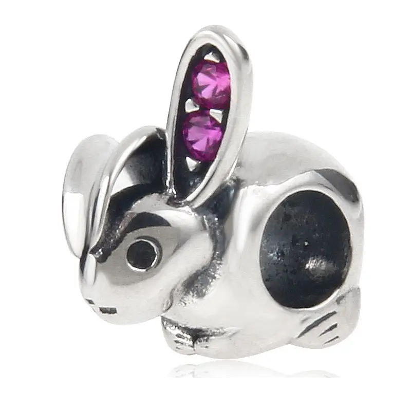 Fit Pandora bracelets Rabbit Charms Authentic 100% 925 Sterling Silver Beads DIY Fine Jewelry | Украшения и аксессуары