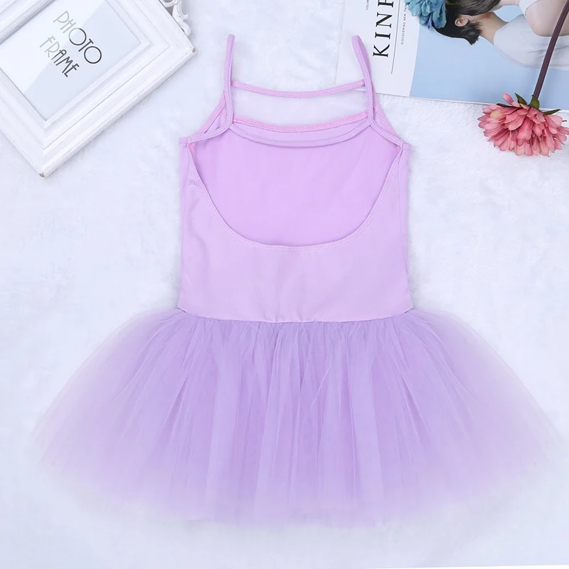 Гимнастическое трико без рукавов для девочек балетное платье балета