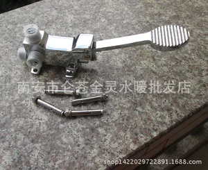 Педальные краны Vidric для горячей и холодной воды, 48 = 12 педальных самозакрывающихся медных педалей для медицинскихтуалетныхлабораторных ножных водопроводных кранов