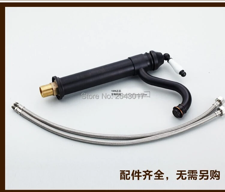 Оптовая и розничная продажа черный керамический смеситель для ванной комнаты 360