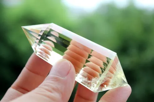 24 Стороны VOGEL Стиль цитрин кварца кристалл DT палочка ТОЧКА исцеления 75 г|quartz crystal