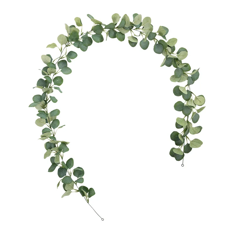 Eucalyptus 200 см лианы эвкалипта для свадьбы искусственные растения эвкалипта с фруктовыми листьями ивы лоза ротанга украшения для дома и сада - Цвет: Eucalyptus