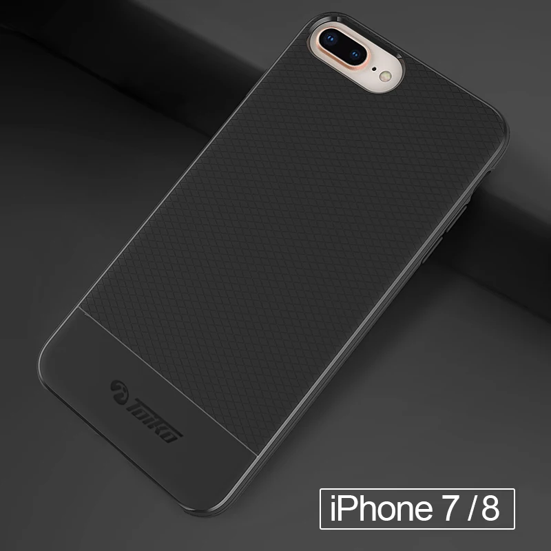 Чехол для телефона toyko с защитой от ударов для iPhone 6, 6s, 7, 8 Plus, Ударопрочный Мягкий ТПУ бампер, задняя крышка для мужчин, бизнес, геометрический узор