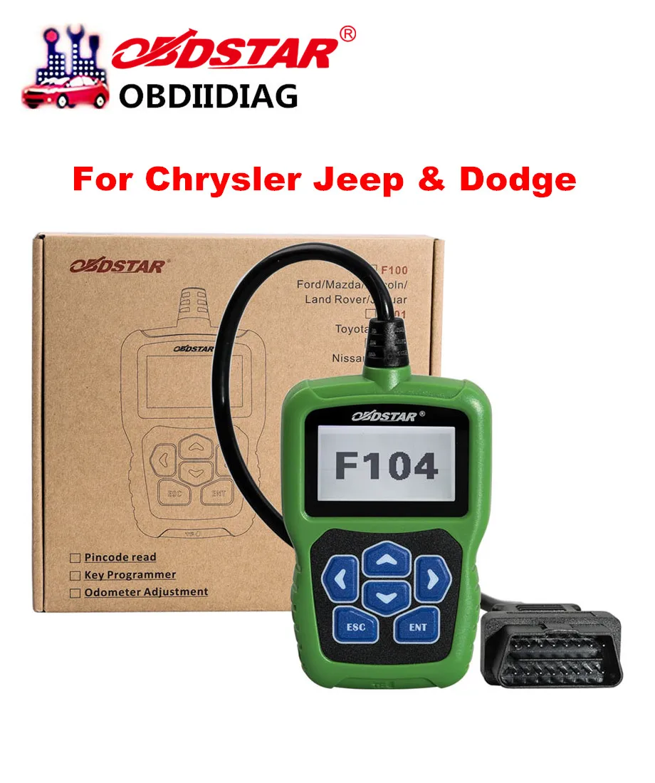 Продвижение OBDSTAR F104 ключевой программист для Chrysler/Jeep/Dodge с одометром и функцией