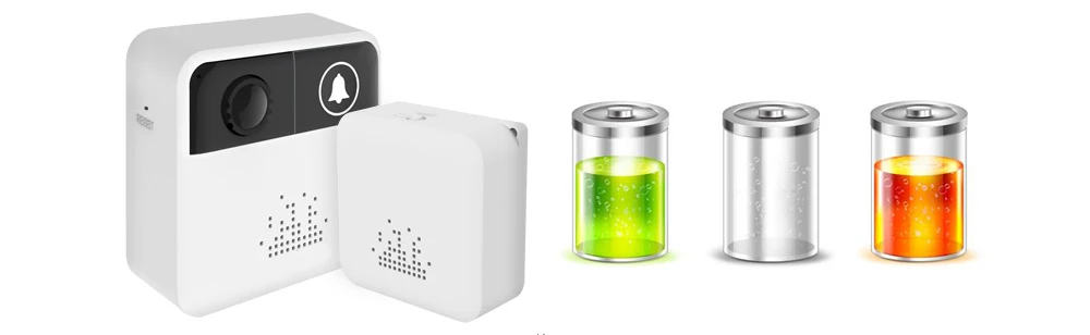 USAFEQLO 720P HD беспроводной WIFI дверной звонок батарея дверная камера двухсторонняя