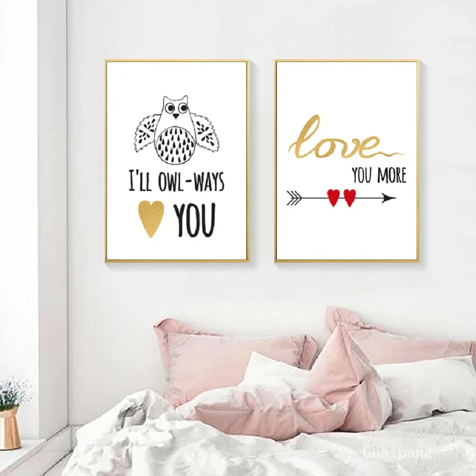 I love you to the moon and back Love Quote декор для детской комнаты холст постеры с принтами