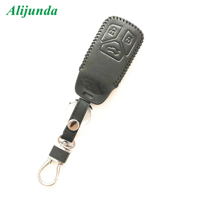 Горячая Распродажа супер качество 100% кожаный чехол для ключей Audi Q3 Q5 S Line A3 A5 A6 C5 A4
