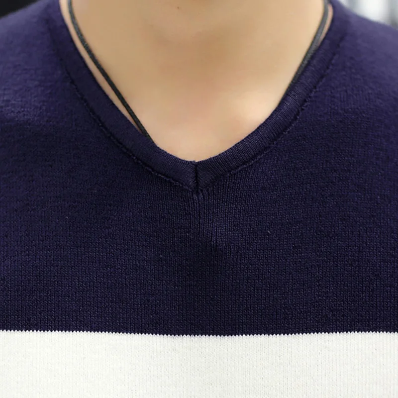 Мужской Хлопковый пуловер в стиле пэчворк повседневный мягкий свитер размеры до