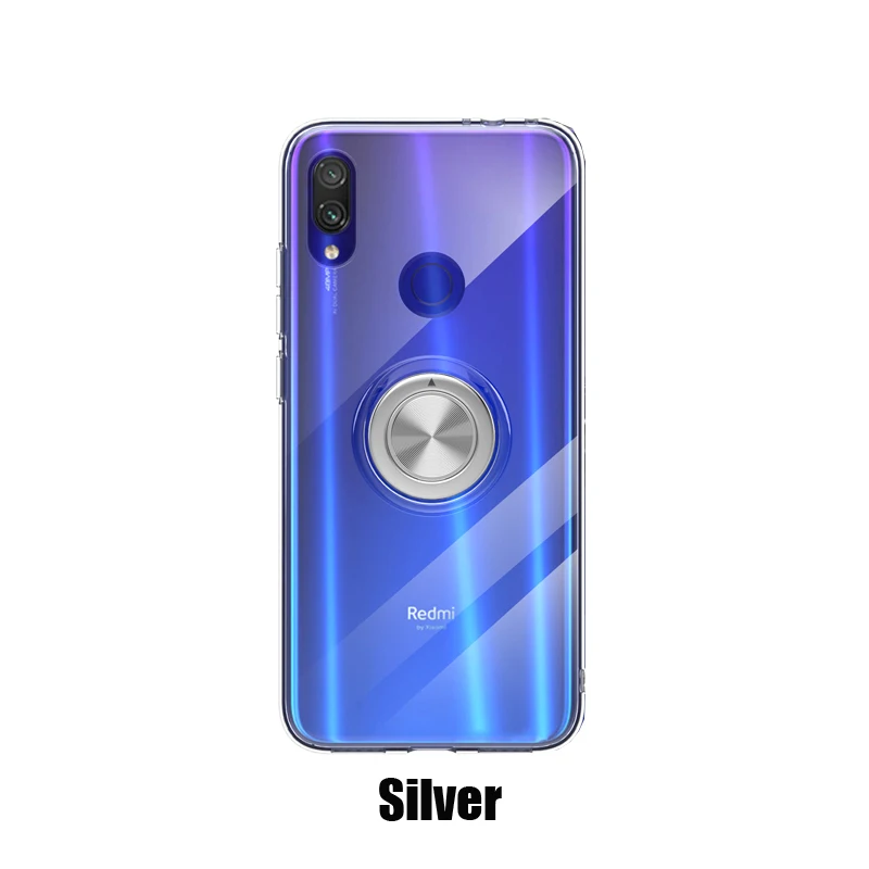 Silver Чехол для Redmi 7, чехол для Xiaomi Redmi Note 7, чехол M1901F7C, Роскошный прозрачный силиконовый чехол для Redmi Note 7 Pro, чехол - Цвет: Silver