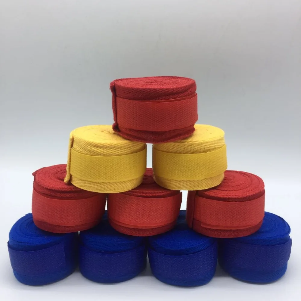 Хит продаж 1 пара 5 м боксерские перчатки для рук обертывания хлопковые бинты