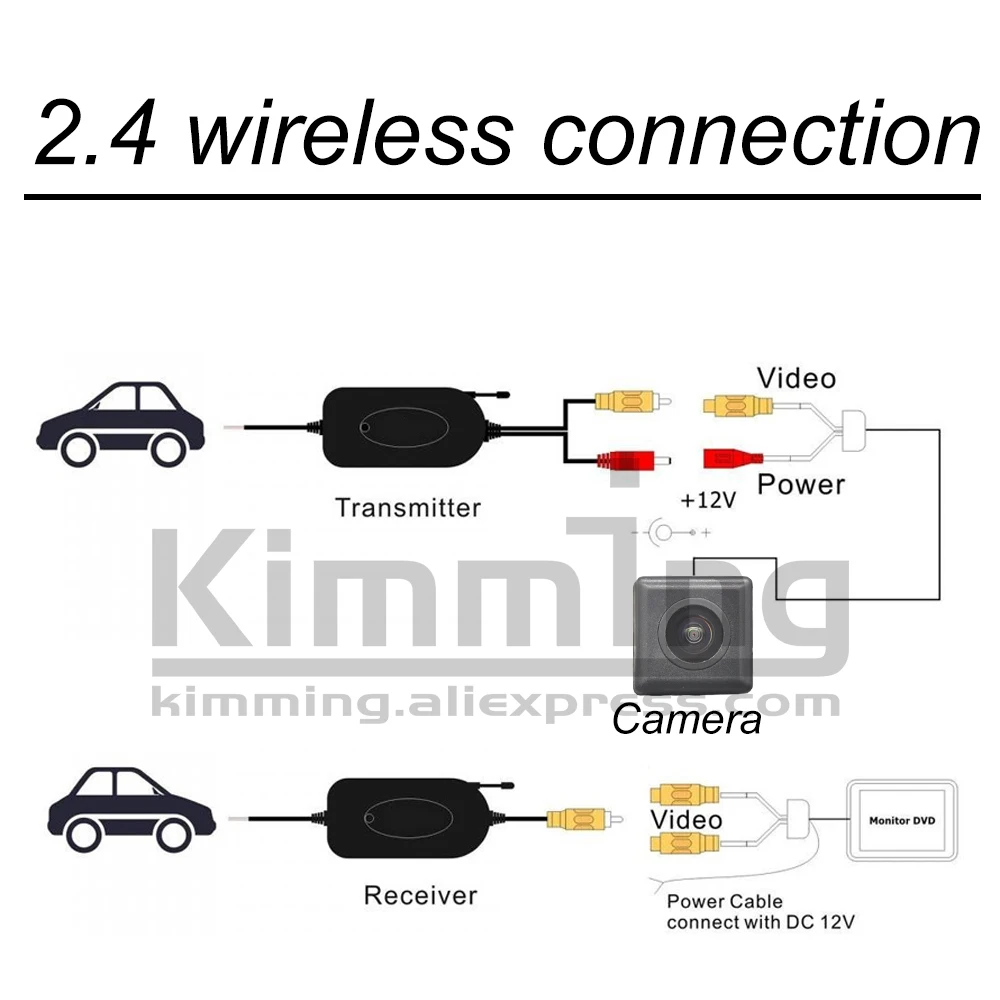 Wireless Camera Автомобильная камера заднего вида для Mini Cooper R55 R56 R57 R60 R61 R50 R52 R53 R55N R56N R57N проводной беспроводное реверсирование парковка Камера HD - Название цвета: Wireless Camera