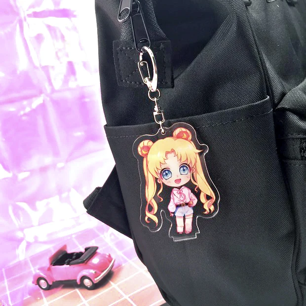 Японское аниме Сейлор Мун Усаги Mizuno Ami фигурка на акриловой подставке брелок Подвеска косплей рождественский подарок игрушки