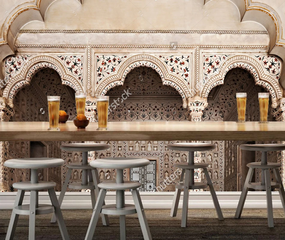 Обои с городским ландшафтом на заказ много АРК Агра фотообои для гостиной дивана