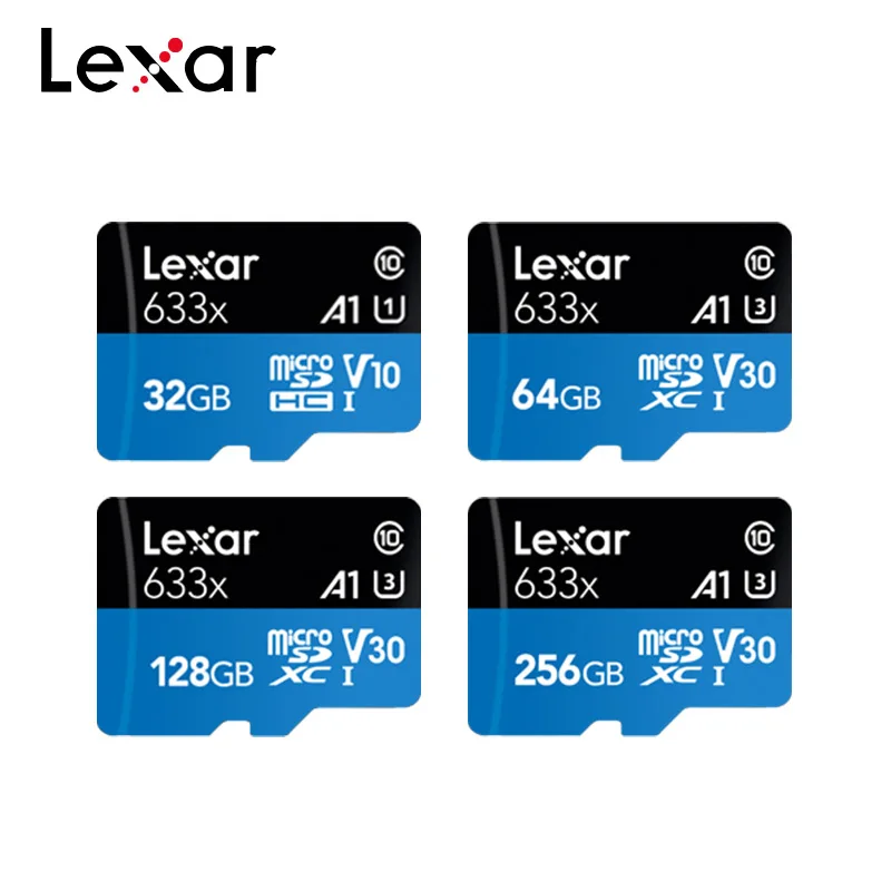 Lexar 128 Гб Micro SD карта 16 ГБ 32 ГБ карта памяти до Макс 95 м/с 64 Гб класс 10 633x картао де Мемория TF флэш-карта
