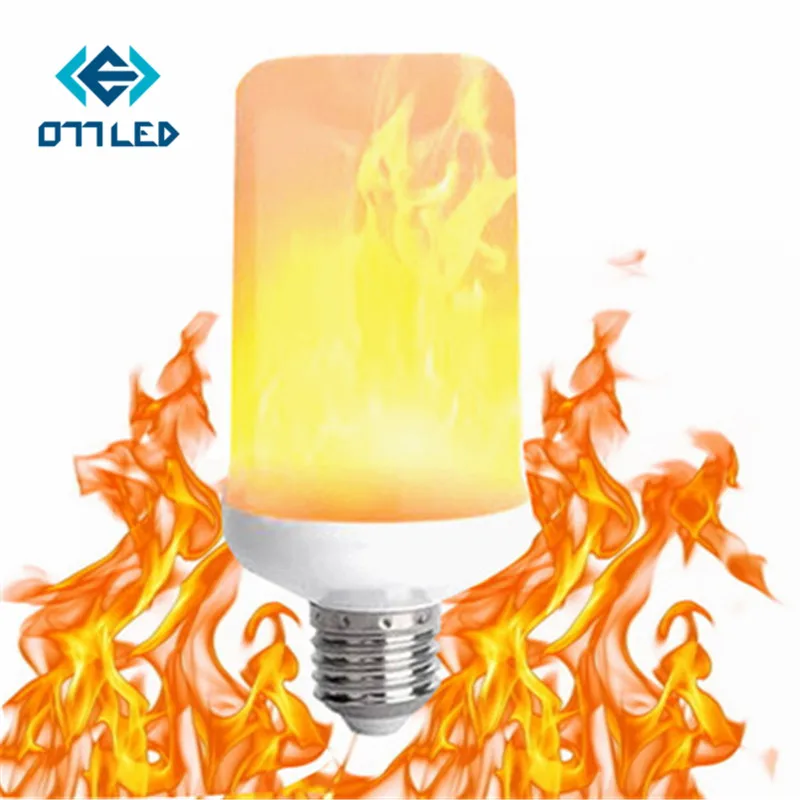 Креативный 3 режима + датчик гравитации светильник пламени s E27 2835 Светодиодный
