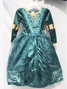 Merida Costume Детская смелая Принцесса Мерида платье дети косплей, Хэллоуин вечерние платья девушки костюм Мериды - Цвет: Merida Costume