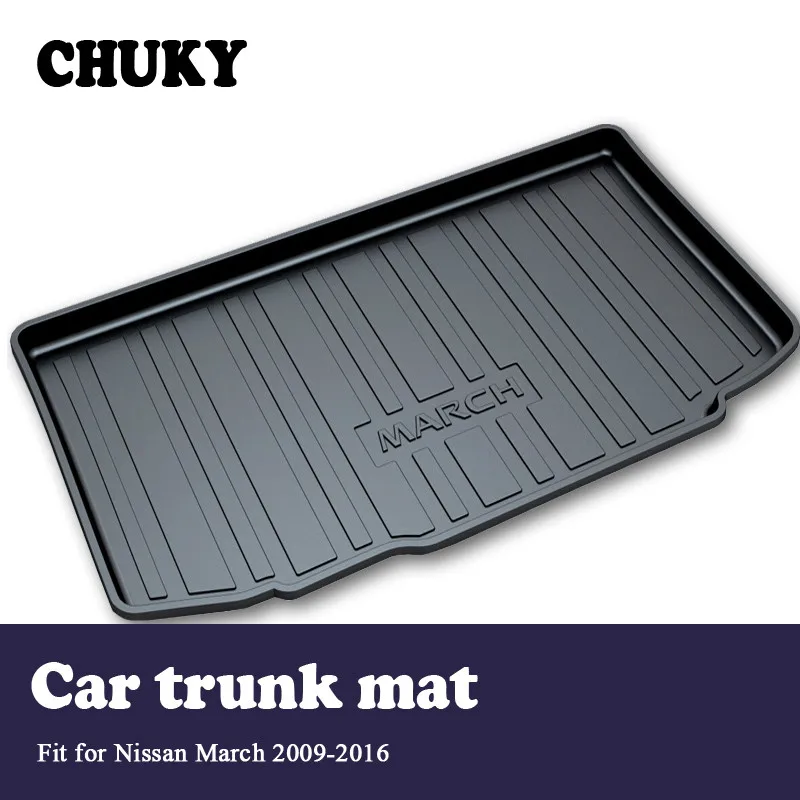 Коврик для багажника Nissan March K13 2009 2010 2011 2012 2013 2014 2015 2016Car Противоскользящий коврик