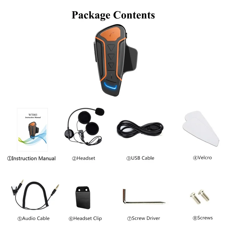 Bluetooth гарнитура для мотоциклетного шлема с защитой от помех|Наушники шлемов| |