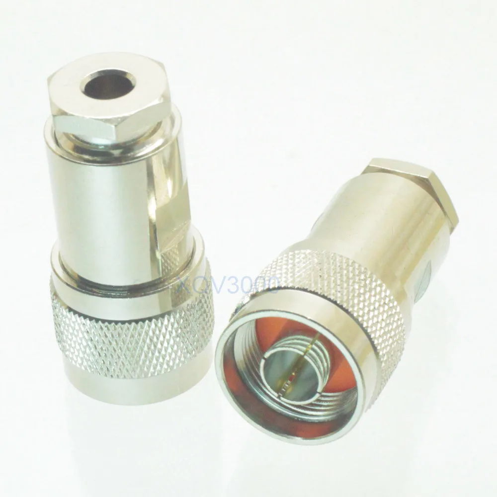 1pce Разъем N контактный штекер зажим для RG58 RG142 LMR200 RG400 75ohm RF коаксиальный |