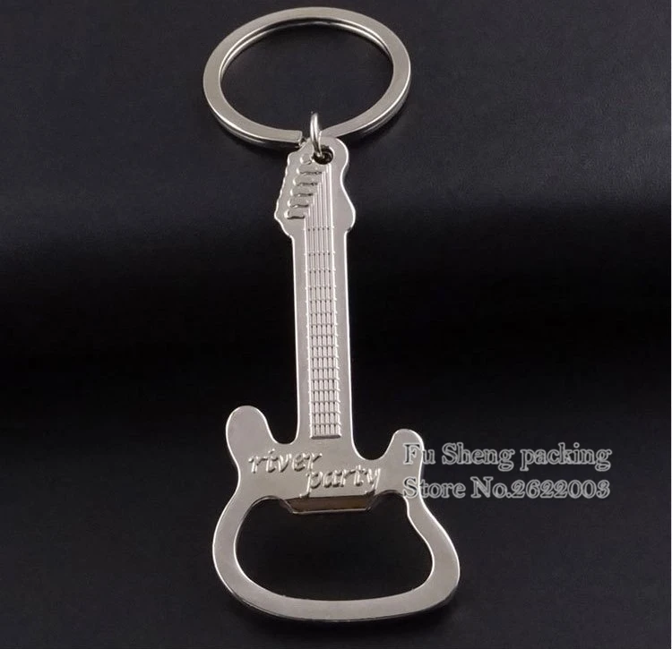 Открывалка для бутылок из цинкового сплава пива гитары открывалка банок брелок