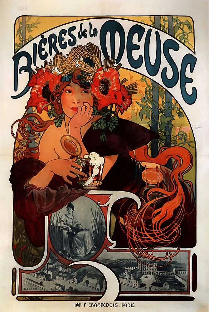 Alphonse Mucha живопись Monaco Monte Carlo 1897 классические холщовые картины винтажные