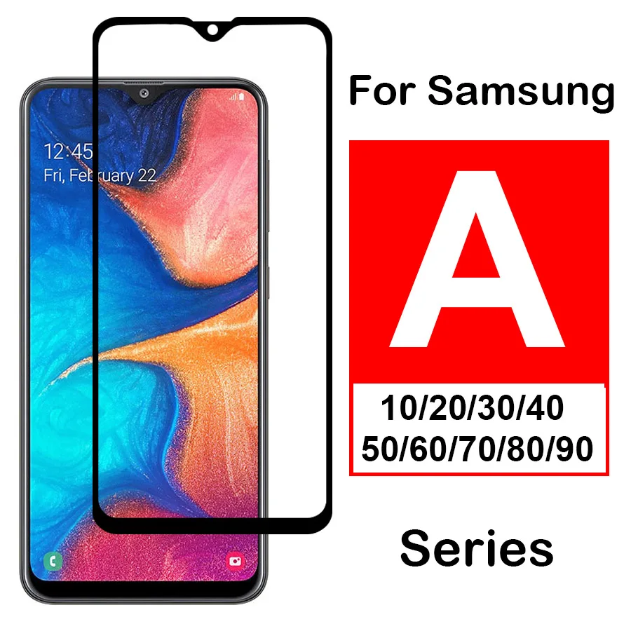 Защитное стекло для samsung a80 galaxy a90 a70 a60 a50 a40 a30 a20 a10 закаленное galaxi 70a 50a
