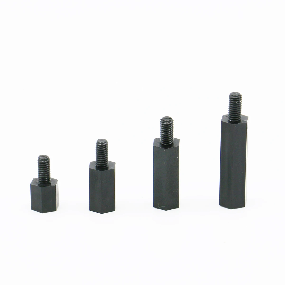 Черный нейлон M3 серии шестигранные болты гайка шайба Шестигранная 260 шт в одной