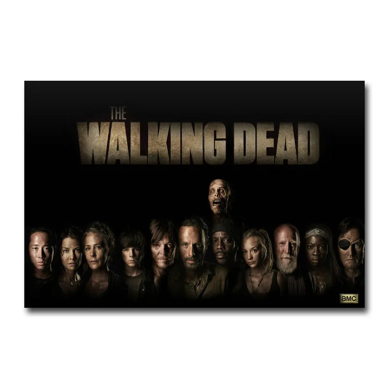 Постер Ходячие мертвецы на шелке или холсте постер с Риком граймсом неганом 13x20